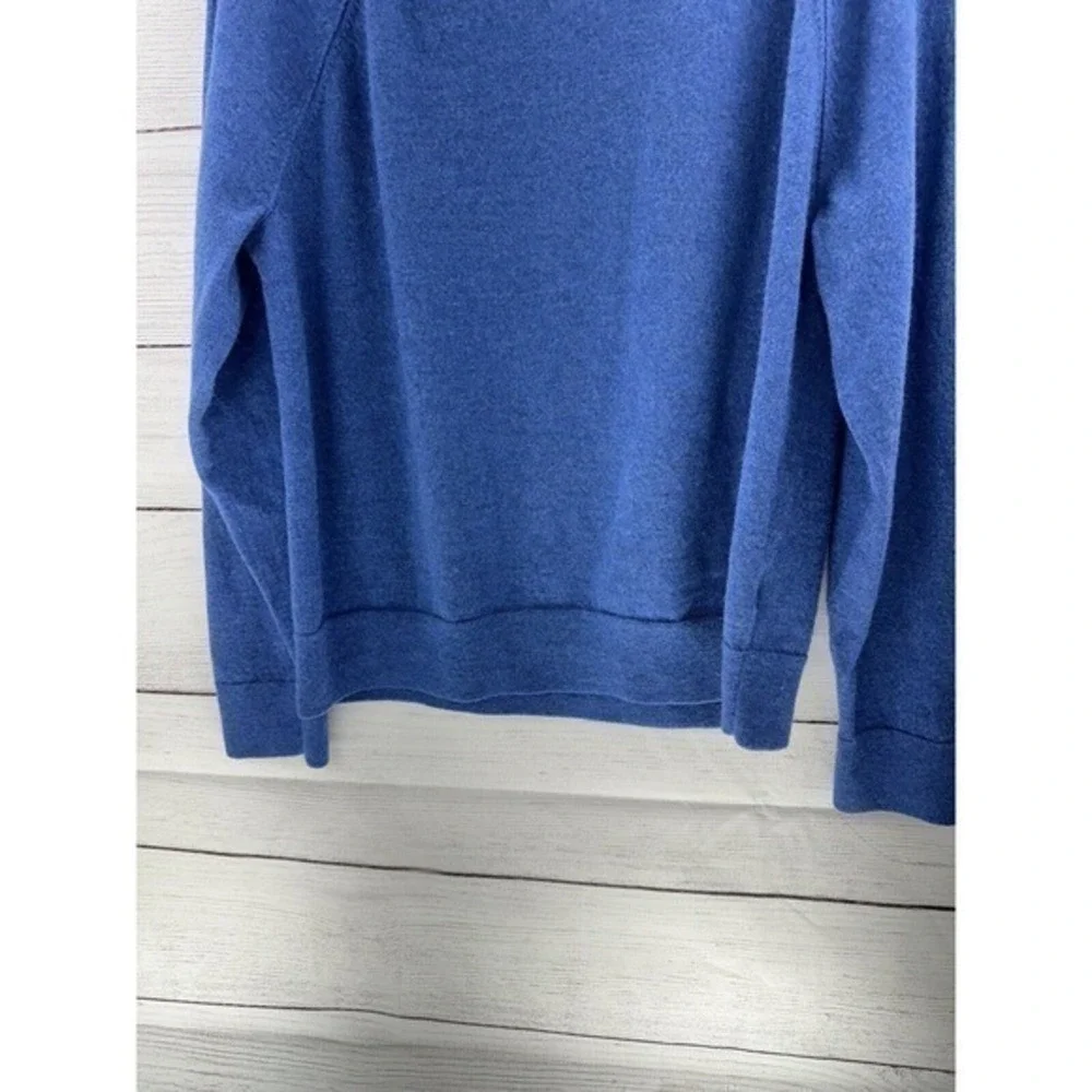 Banana‎ Republic Sweater Blue X-Large Italian Merino Yarn By Baruffa Soft Touch